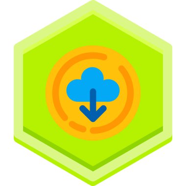 Bulut simgesi vektör illüstrasyonu