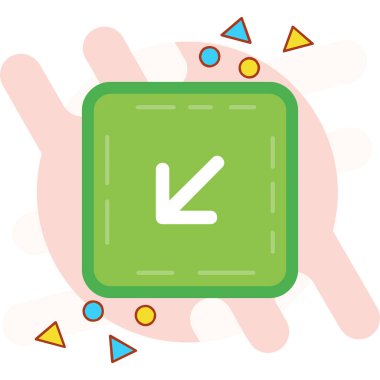 Modern basit illüstrasyon vektör simgesine tıklayın