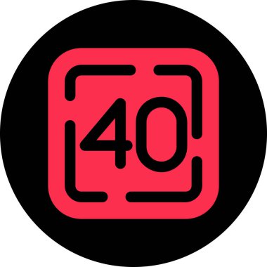 Modern bir simgenin vektör illüstrasyonu