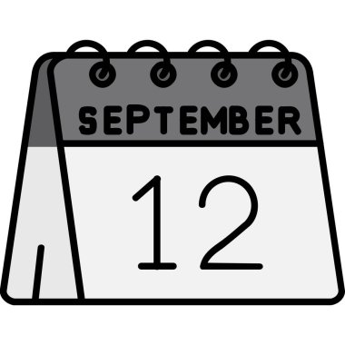 Eylül 'ün 22' si - Takvimli takvim simgesi