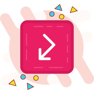 ok simgesi vektör illüstrasyonu