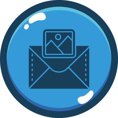 vektördeki e- posta harfi simgesi