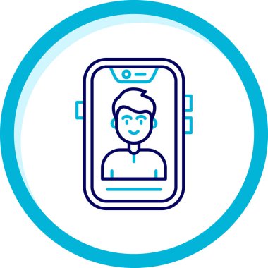 mobil arama simgesi, vektör illüstrasyon tasarımı