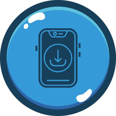 Cep telefonu. Basit resimleme