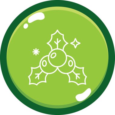 Noel topu simgesi, vektör illüstrasyonu