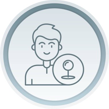 Elinde kahve tutan bir adamın vektör çizimi