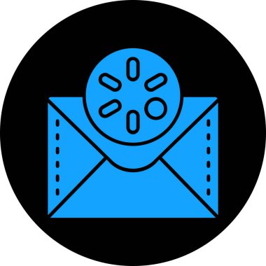 Zarf simgesinin vektör illüstrasyonu