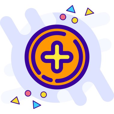 Vektör illüstrasyonu, simge ögesi arkaplanı