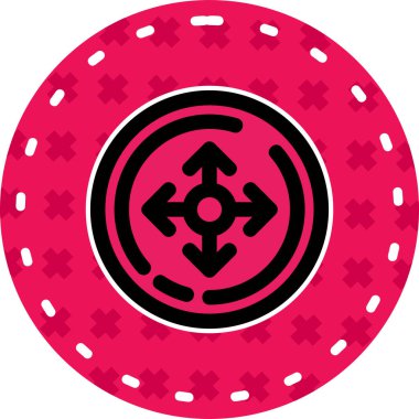 Casino çip kutsal kişilerin resmi, vektör çizim