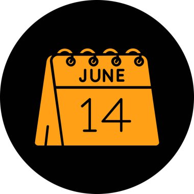 Bir takvim simgesinin illüstrasyonu