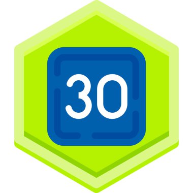 3 tarih düz vektör simgesi