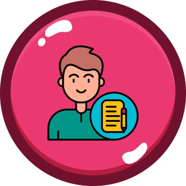 öğrenci simgesi vektör illüstrasyonu