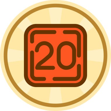 20 2 sayı simgesi