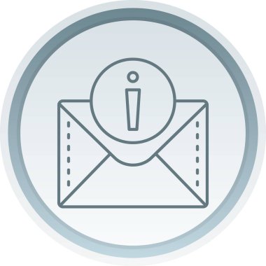 Zarf posta simgesi modadan izole edilmiş arkaplan