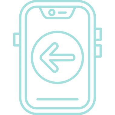 Akıllı telefon modern simgesinin vektör çizimi