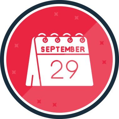 Takvim simgesinin vektör illüstrasyonu