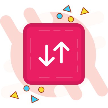 Ok. Web simgesi basit illüstrasyon