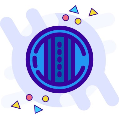 çip işlemci simgesi - taslak biçimi