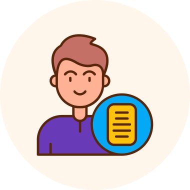 Tablet ikon vektör illüstrasyon tasarımı, web sitesi ve iniş sayfası olan adam