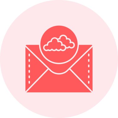 E-posta. Web simgesi basit illüstrasyon