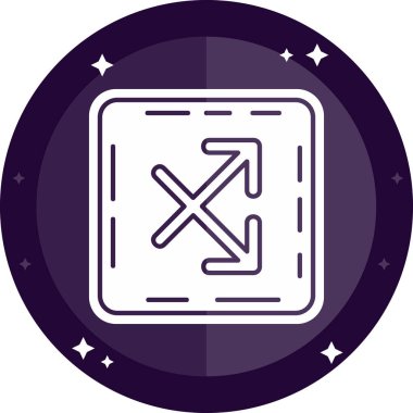 Bir pusula simgesinin vektör illüstrasyonu