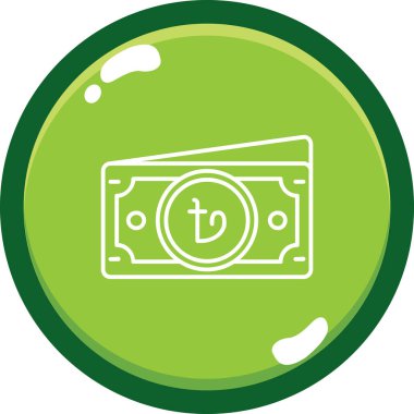 Dolar simgesi vektör illüstrasyonu