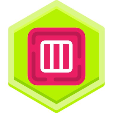 Tek bir izole yiyecek düğmesinin vektör çizimi