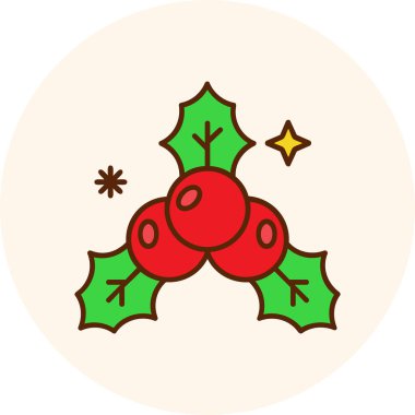 çilek ile Noel çelenk