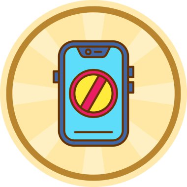 akıllı telefon simgesi vektör illüstrasyonu