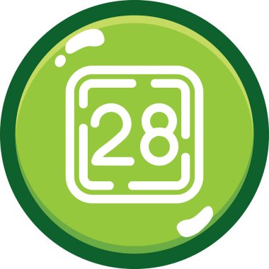 takvim simgesini, basit vektör çizim