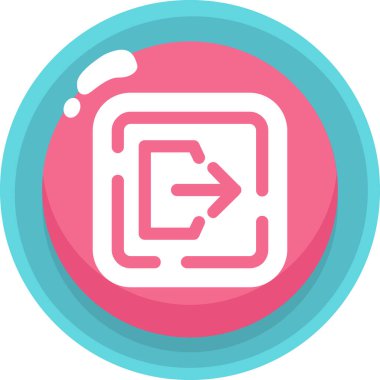 Yuvarlak düğmenin vektör çizimi