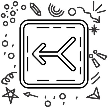 yön ok simgesi tasarımı, vektör illüstrasyonu