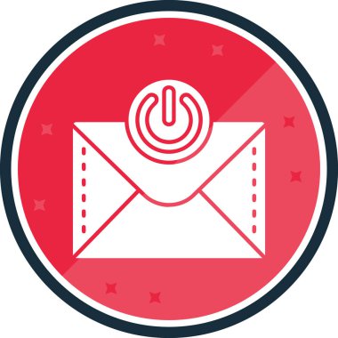 zarf simgesi vektör illüstrasyonu