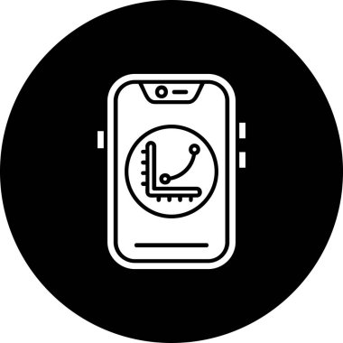 akıllı saat simge vektör illüstrasyonu