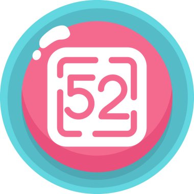 Takvim. Web simgesi basit illüstrasyon