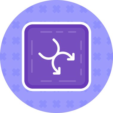 Yumuşak renk arkaplan üzerinde izole edilmiş modayı gösteren harita yönü simgesi