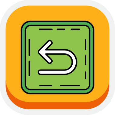 Web tasarımı için sol yön ok simgesi