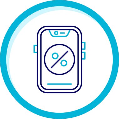 akıllı telefon simgesi vektör illüstrasyonu