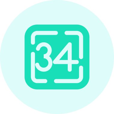 3 numaralı çizgi simgesi, vektör illüstrasyonu