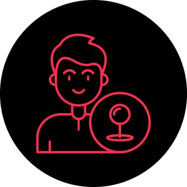 İnsan simgesinin vektör illüstrasyonu