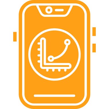 akıllı saat simge vektör illüstrasyonu