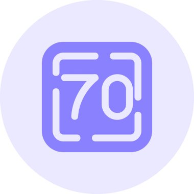 86 doldurulmuş mavi vektör simgesi tasarımı