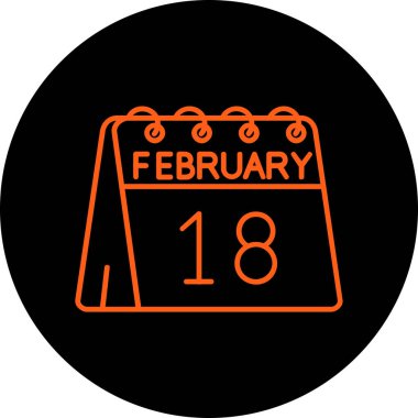 Takvim simgesinin vektör illüstrasyonu