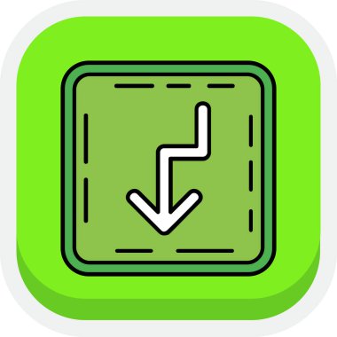 Bir saat simgesinin vektör illüstrasyonu