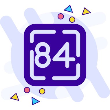 8. satır uluslararası kadın kutlama ikonu beyaz arka planda izole edildi. Mutlu kadınlar günü. 8 Mart renkli konsept. vektör özeti kavramı