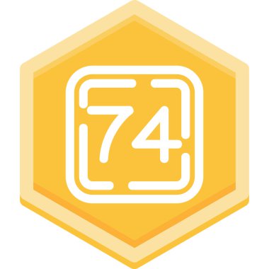 4 numaralı simge, vektör illüstrasyonu