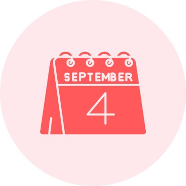 Takvim simgesinin vektör illüstrasyonu