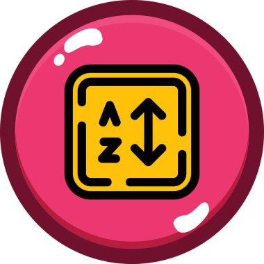 Topun modern bir simgesinin vektör illüstrasyonu