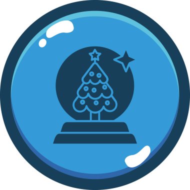 Yılbaşı ağacı. Basit resimleme