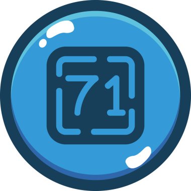 Tek izole edilmiş madeni para simgesinin vektör çizimi